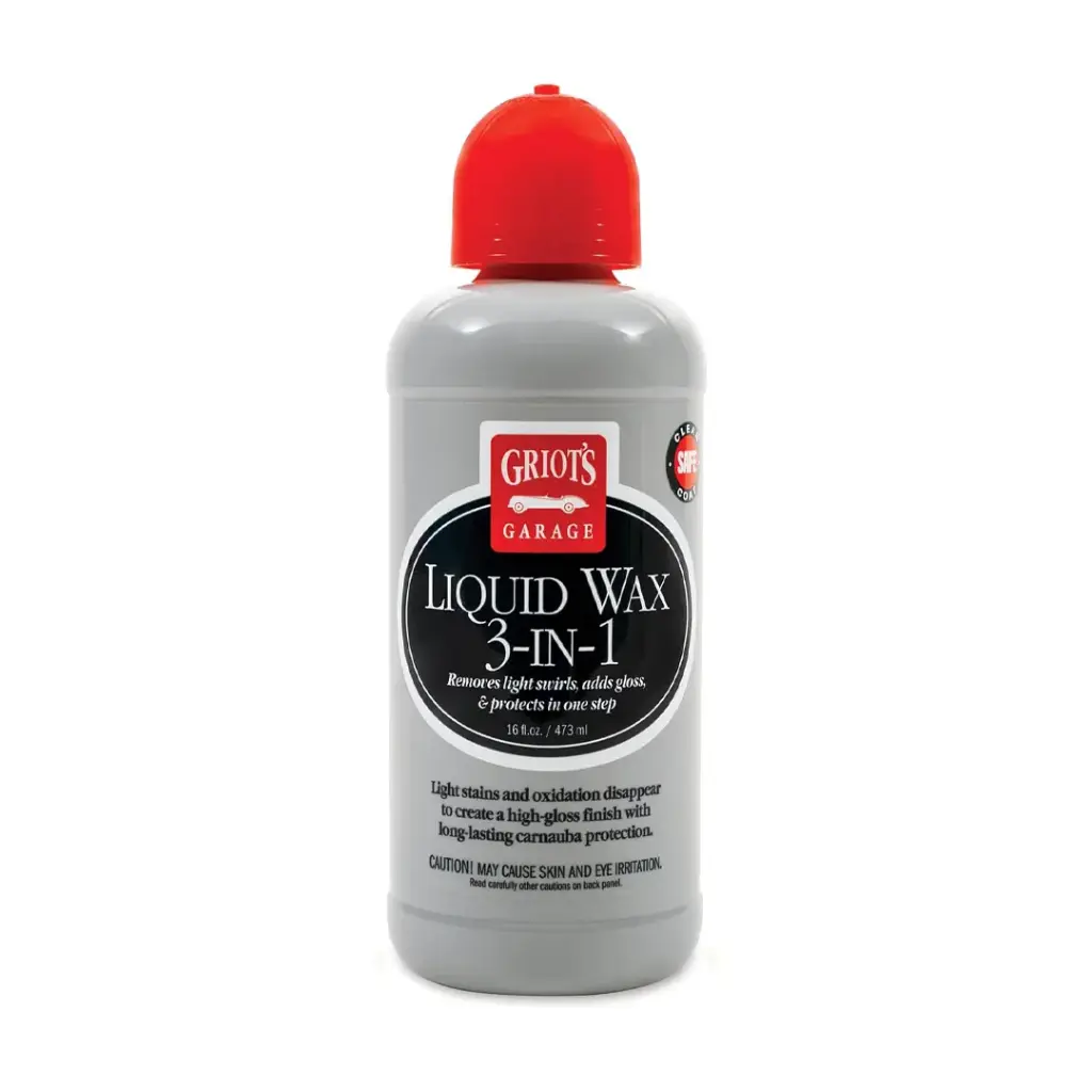 Griot's Garage Liquid Wax 3-in-1 – 473ml 16oz